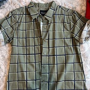 Wildfang button down short sleeve shirt, brand new never worn